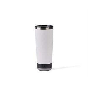 White Vibe 18oz Stainless Steel Tumbler With Beacon Flashlight